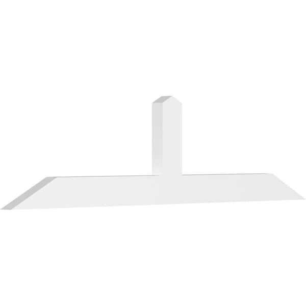 Ekena Millwork Portland Architectural Grade PVC Gable Bracket, 60"W x 15"H x 2"D x 4"F, 6/12 Pitch GBP060X15X0204POR00 - main